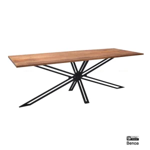 Eettafel + salontafel rechthoek Mango (SHOWROOMSET)