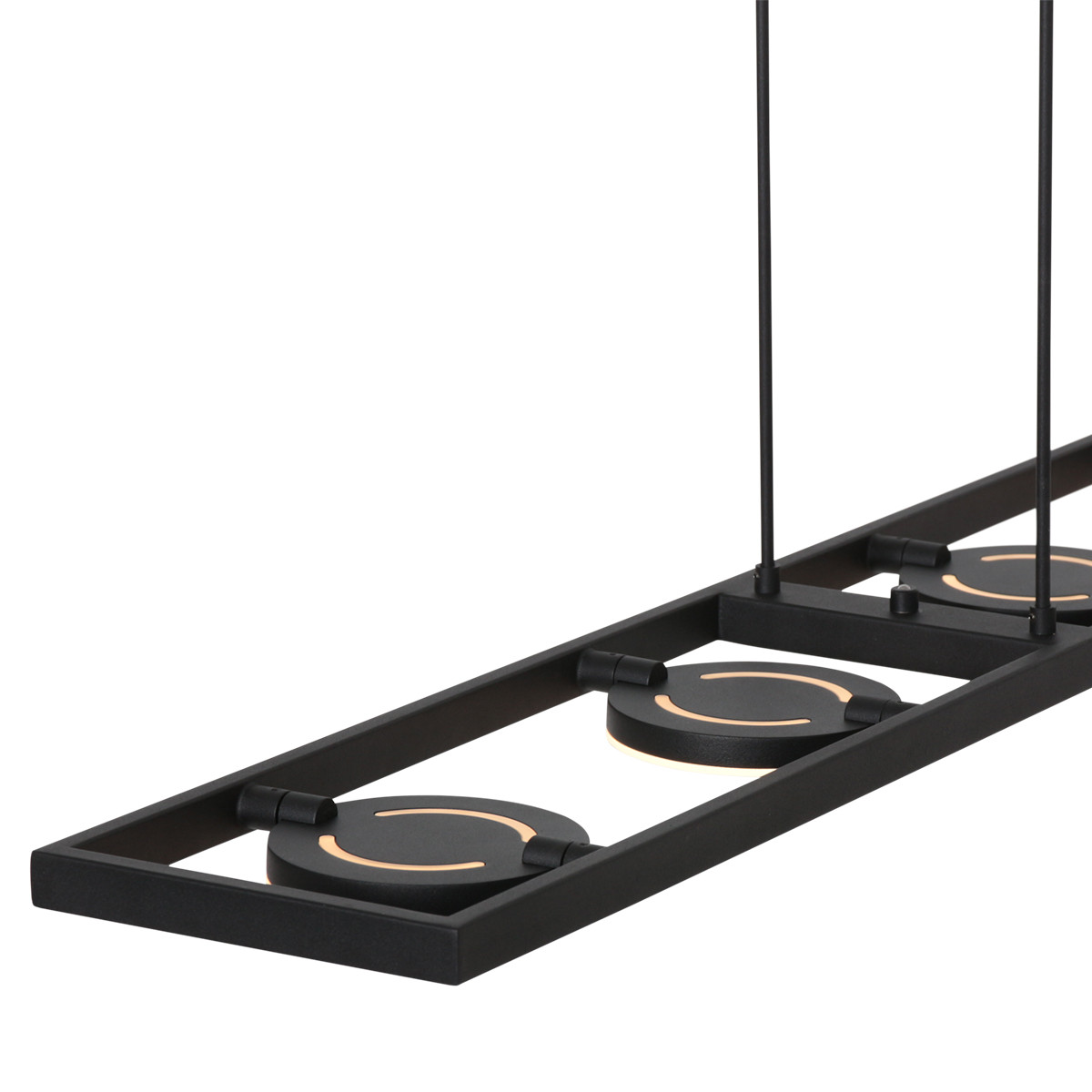 Hanglamp Soleil | 4 lichts | 16,5×90 cm | modern | zwart | led - Afbeelding 4