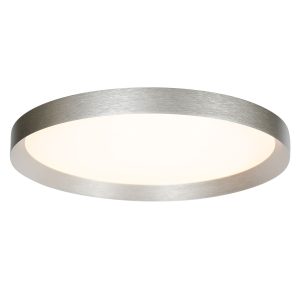Flady plafondlamp | slank design | dimbaar warm wit LED | grijs wit zilver