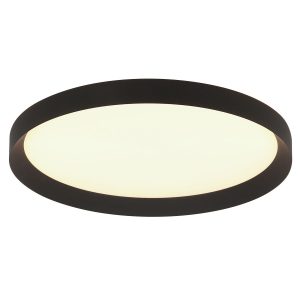 Flady zwarte led plafondlamp | dimbaar | modern minimalistisch design | warm wit licht