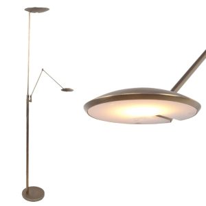 Vloerlamp met leeslamp | New Roma brons | 2200 – 4000 Kelvin lichtkleur verstelbaar