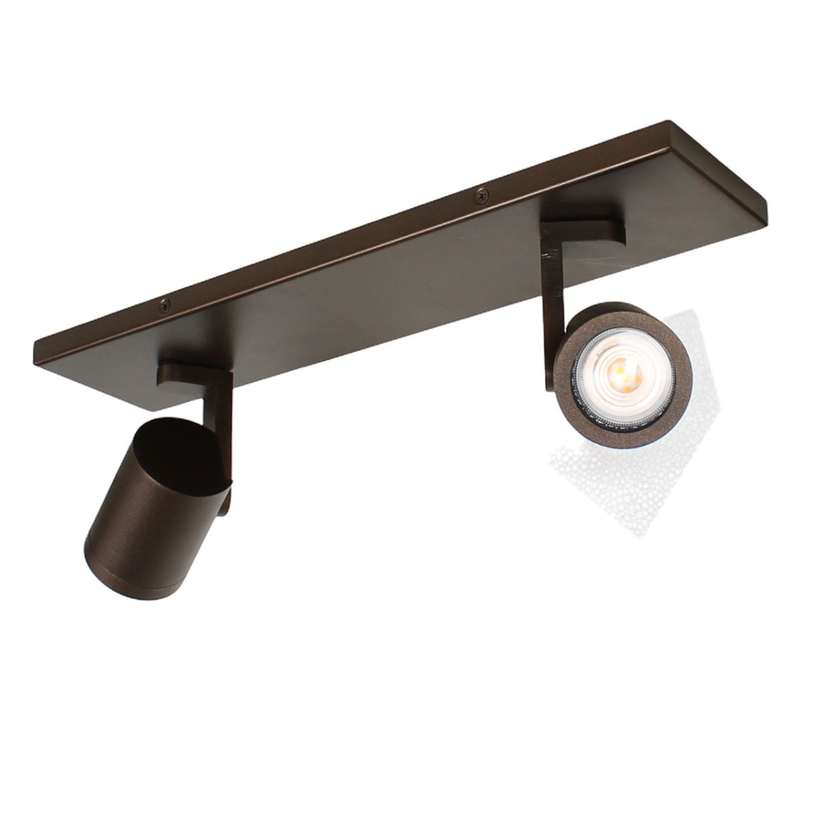 Verstelbare plafondspot 2-lichts cacao | GU10 | 40 cm - Afbeelding 8