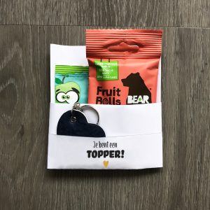 Avondvierdaagse traktatie zakje – Je bent een topper! – Printable