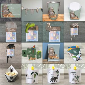 Jungle kinderfeestje – Uitgebreid – Uitnodiging, versiering en traktaties – 16 printables