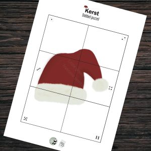 Kerst dobbel puzzels – Set van 14 unieke puzzels – Printable