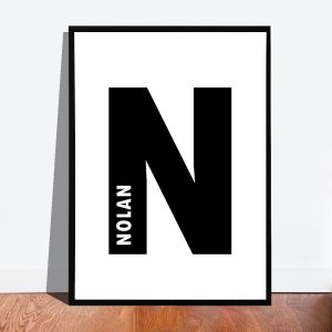 Letter poster met naam – Printable