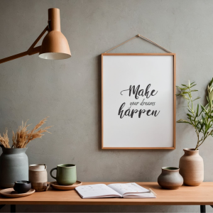 Poster – Make your dreams happen – Printable
