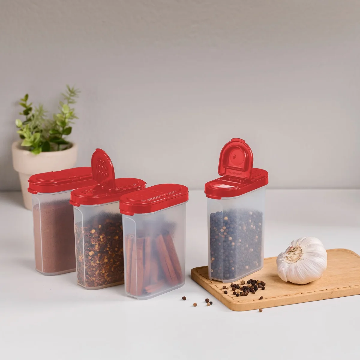 Tupperware Kruidenovaaltjes 250 ml Rood - Afbeelding 4