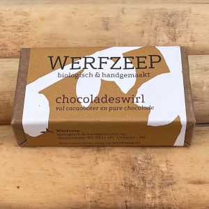 Chocoladeswirl, Werfzeep, ca. 100 gram