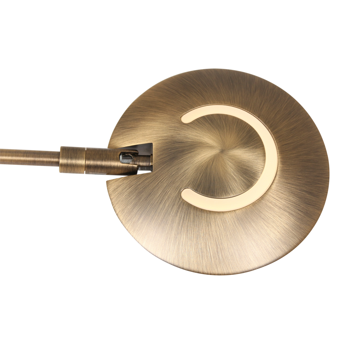 Bronzen leeslamp verstelbaar met dimmer - Afbeelding 6
