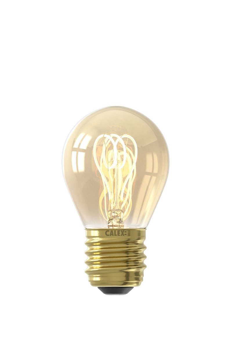 Calex Kogel P45 | Gouden bolvormige LED-lamp | Warm wit licht | E27 fitting | Dimbaar