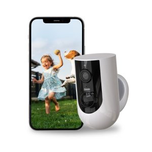 Calex smart outdoor batterij camera | wit | 2K resolutie | IP65 | nachtzicht | tweeweg audio
