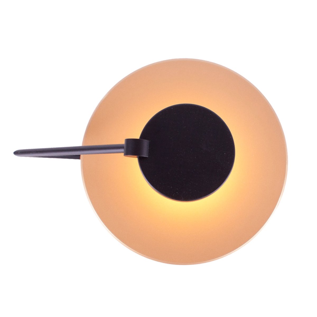 Chique plafondlamp Goldy | zwart en goud | Ø 25 cm | Inclusief 11Watt led - Afbeelding 6