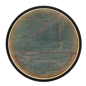 Groene leistenen plafondlamp | Exclusieve luxe van natuursteen Ø 42 cm