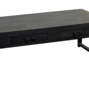 Salontafel Bueno-Mango zwart met 2 lades