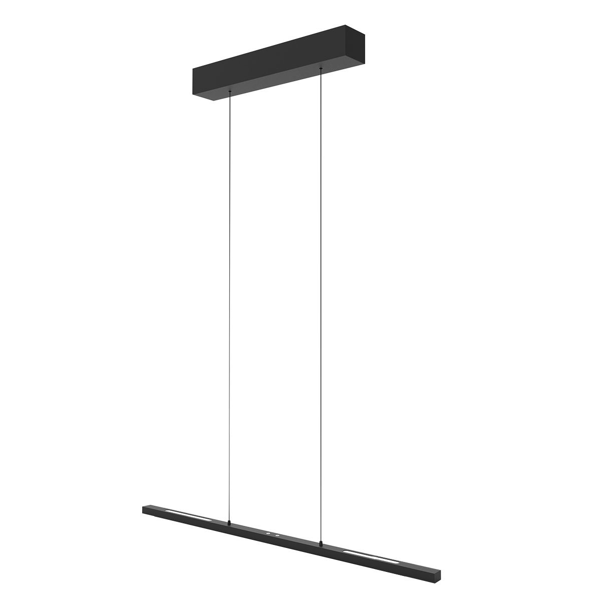 Hanglamp | bande | 3 lichts | ingebouwde vervangbare LED module | zwart