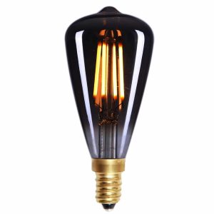 LED lamp | smoke grijs | dimbaar | E14 kleine fitting | 2200K | 240 volt