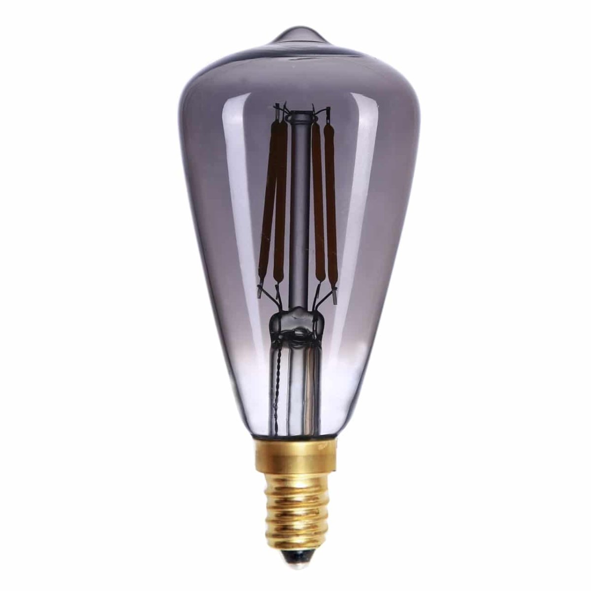 LED lamp | smoke grijs | dimbaar | E14 kleine fitting | 2200K | 240 volt - Afbeelding 3
