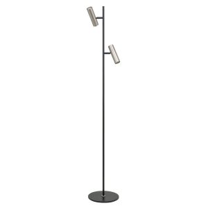 Leeslamp zwart/staal 2 lichts | GU10 | verstelbaar
