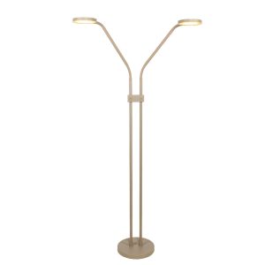 Luxe 2-lichts leeslamp Málaga zand beige | Twee flexibel verstelbare armen | Afzonderlijk dimbaar | Instelbare lichtkleur