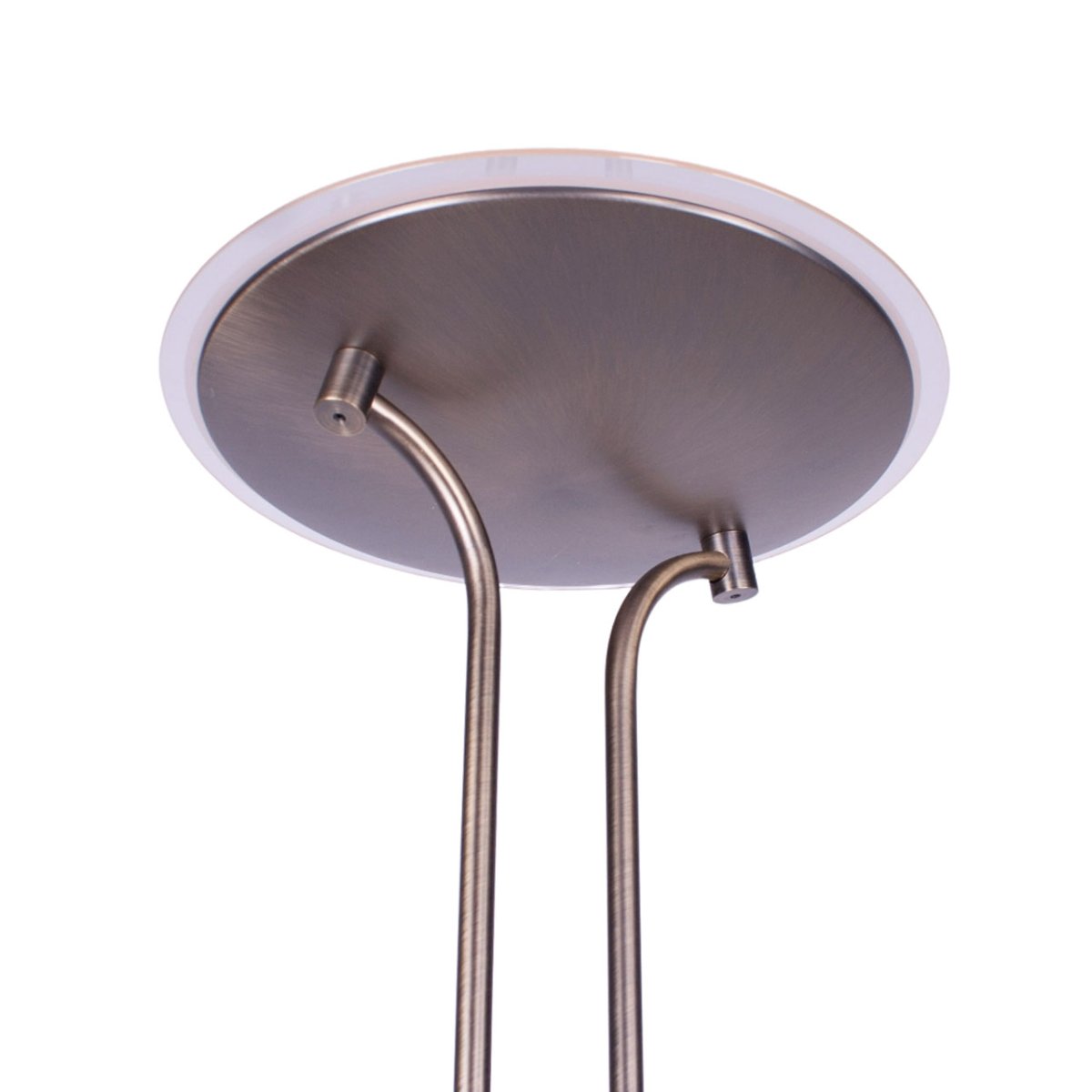 Minimalistische bronzen led vloerlamp met verstelbaar lees gedeelte - Afbeelding 9
