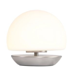 Modern nachtkast lamp | Ancilla | 17 cm | G9 | staal wit