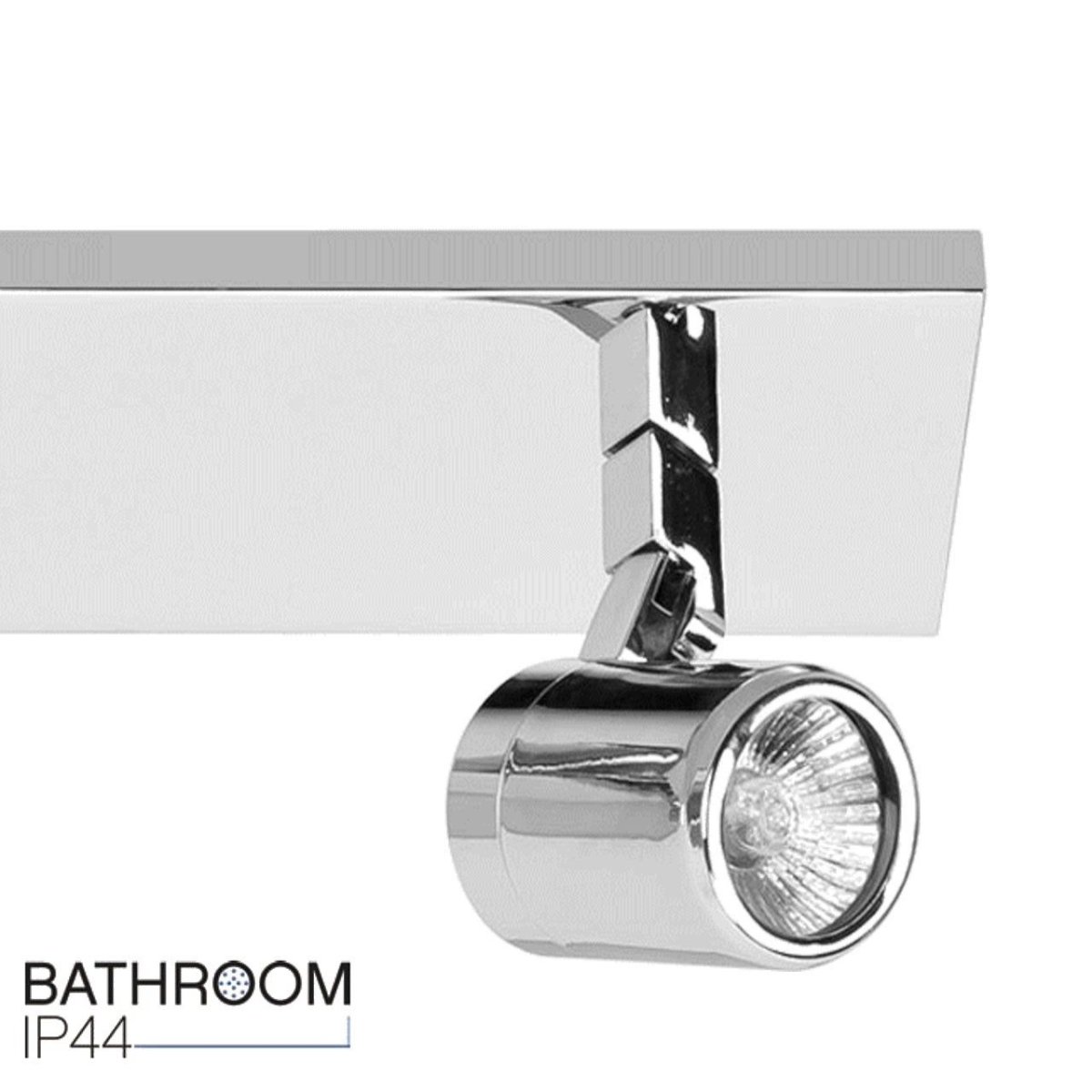 Moderne plafondlamp 3 lichts chroom IP44 - Afbeelding 7