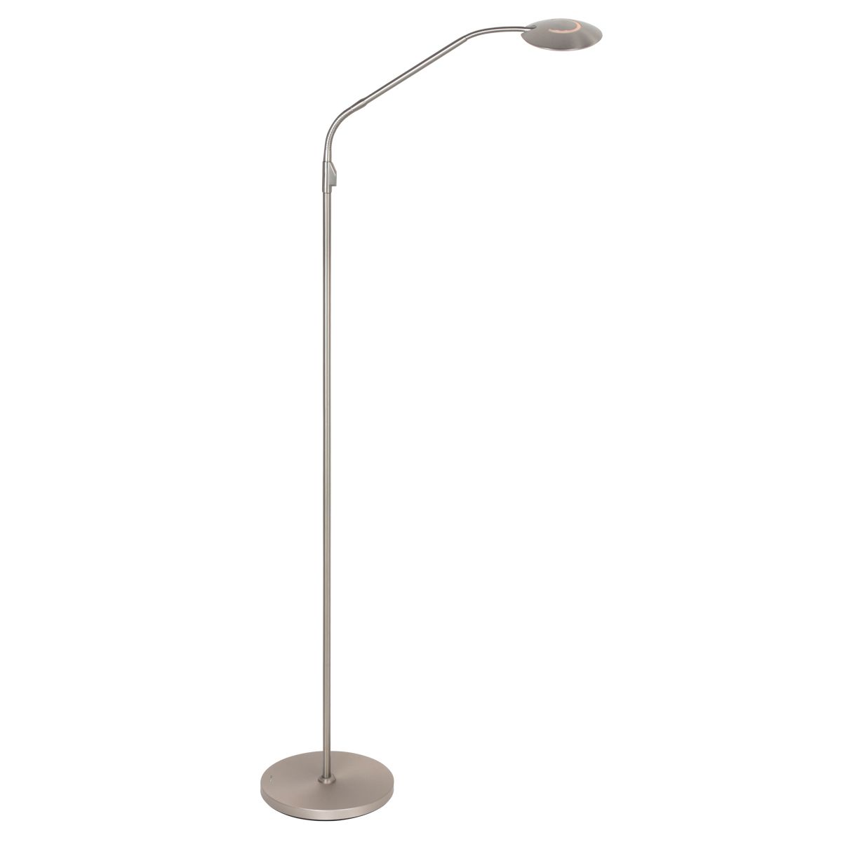 Oplaadbare moderne staal kleurige leeslamp Zenith2 met dimmer | 5 jaar garantie - Afbeelding 2