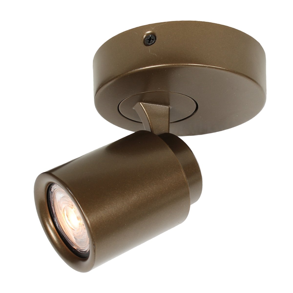 Verstelbare GU10 spot Razza | 1 lichts | cacao / bruin | Ø 11 cm | modern design - Afbeelding 4