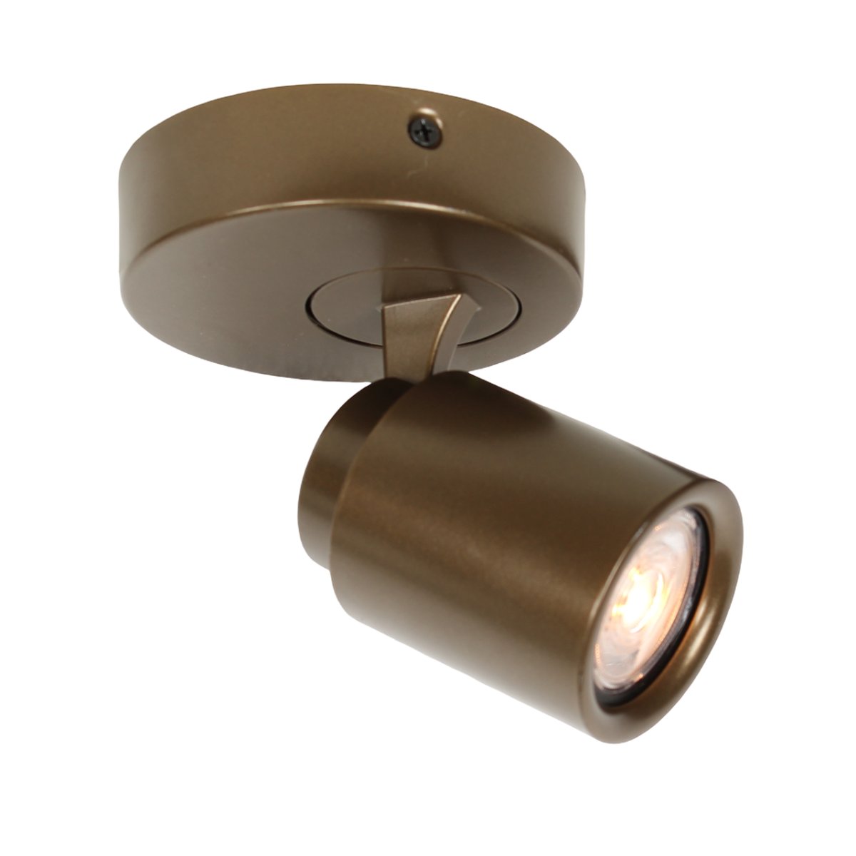 Verstelbare GU10 spot Razza | 1 lichts | cacao / bruin | Ø 11 cm | modern design - Afbeelding 5