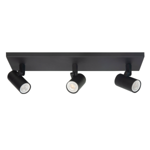 Richtbare spot Piccolo | 3-lichts | Zwart | 9,5 cm x 40 cm