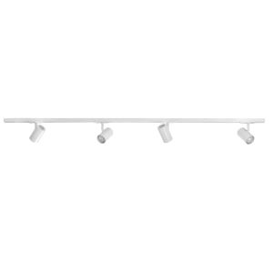Spanningsrail met 4 verstelbare spots | wit | GU10 | 150 cm