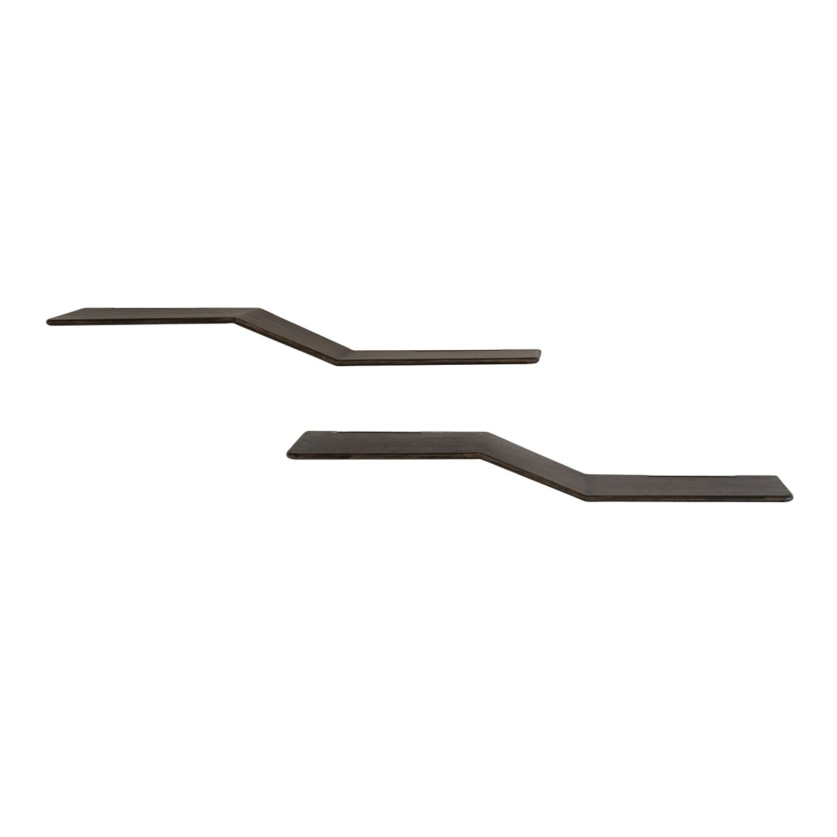 Set wandplanken Maya Teak S-vorm | Massief teak espresso - Afbeelding 3
