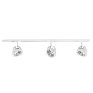 Spanningsrail met 3 verstelbare spots | wit | G9 | 100 cm