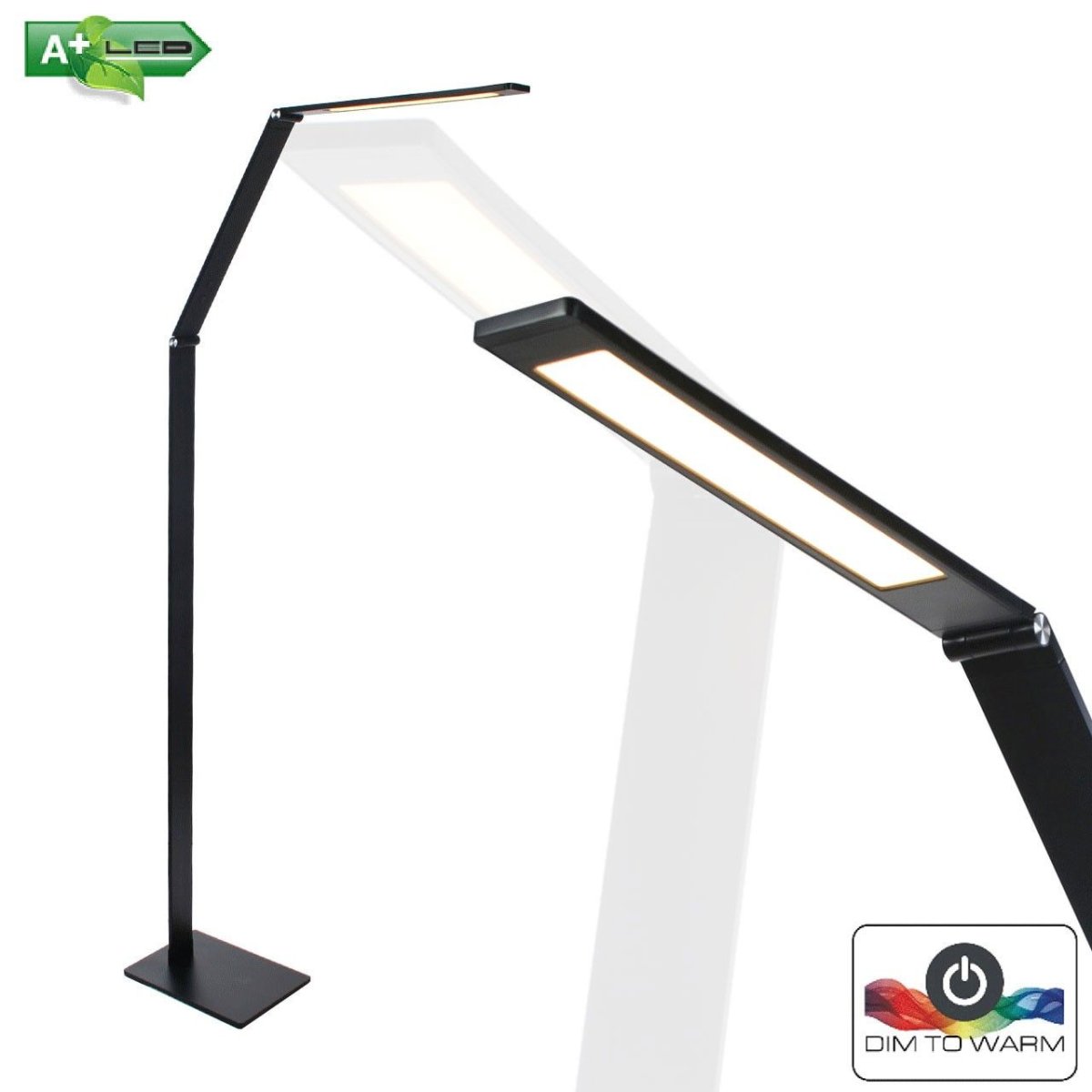 Staande vloerlamp Optimus led | zwart - Afbeelding 2