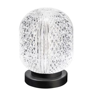 Tafellamp Kristel | Glas met kristaleffect | 1-lichts