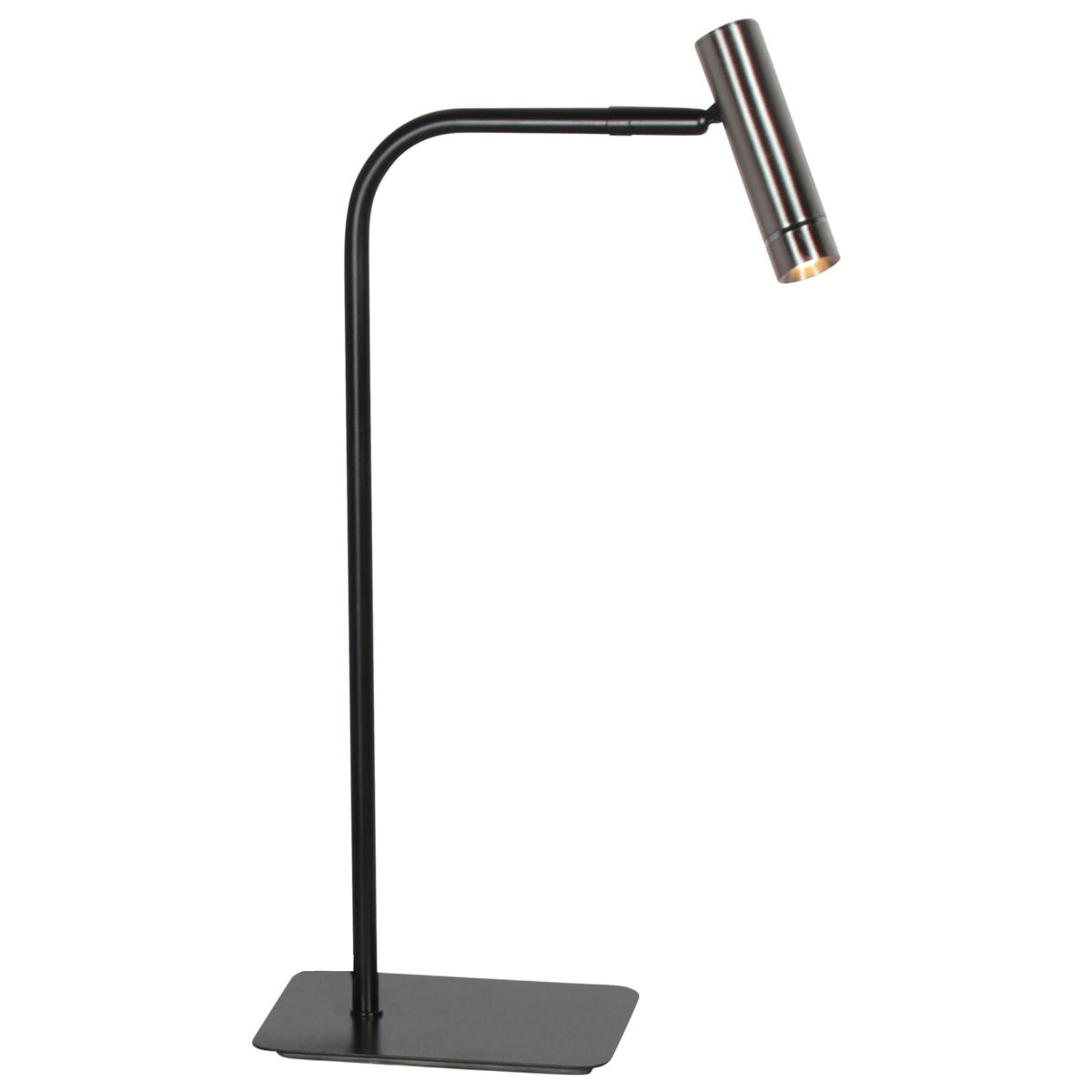 Tafellamp | Lumo | ingebouwde vervangbare LED module | modern | grijs staal zwart - Afbeelding 2