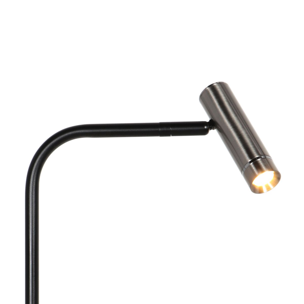 Tafellamp | Lumo | ingebouwde vervangbare LED module | modern | grijs staal zwart - Afbeelding 6