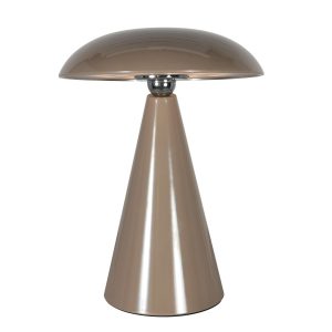 Tafellamp | Mush | 15 cm | ingebouwde vervangbare LED module | bruin