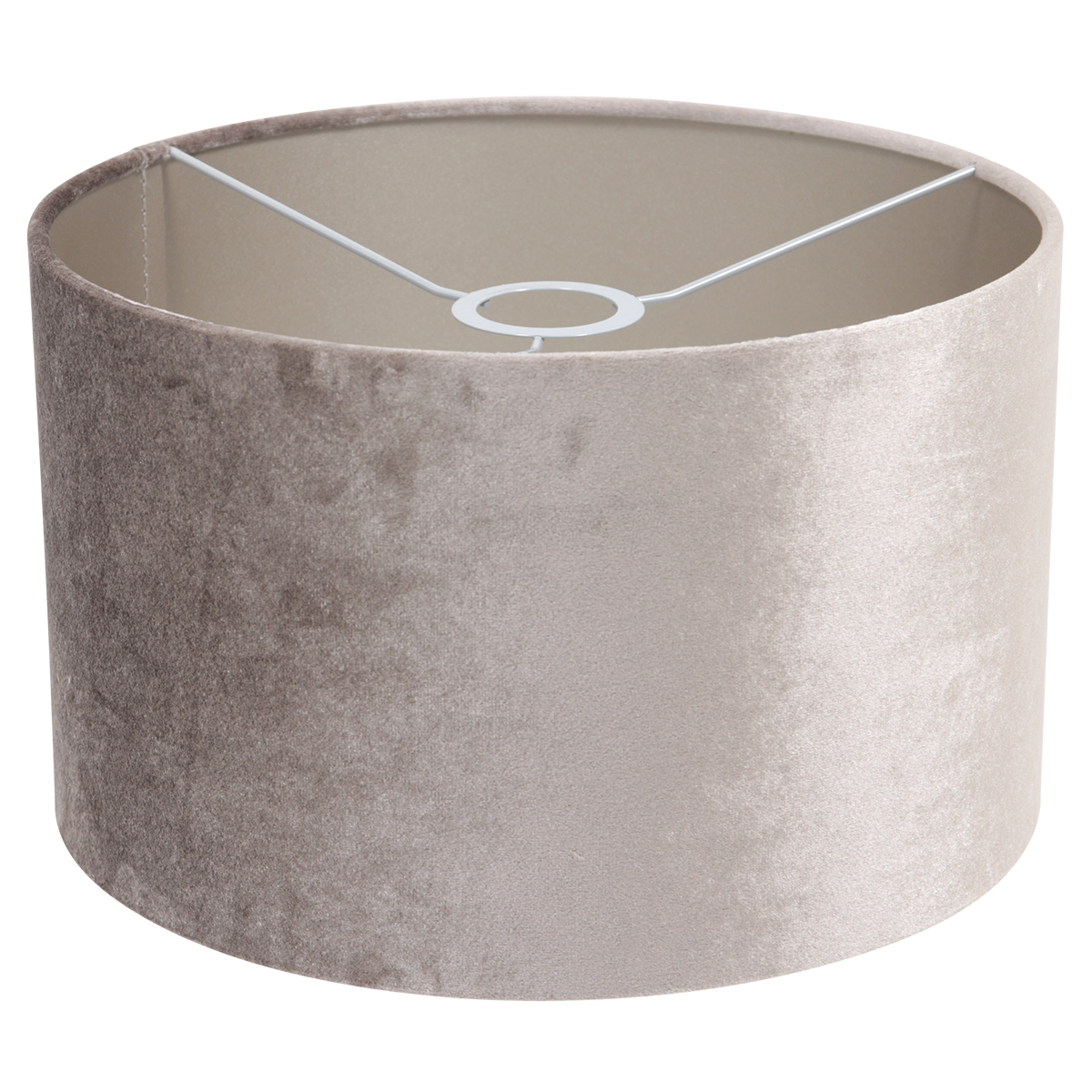 Tafellamp Stang 1 lichts Mat Zwart met Kap Taupe Velours - Afbeelding 6