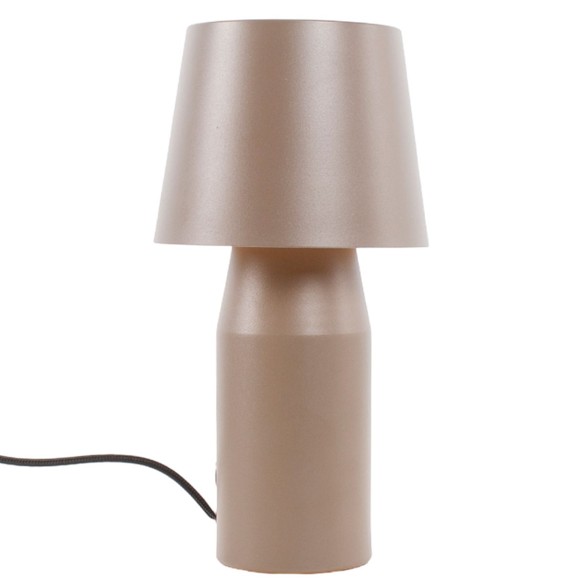 Taupe kleurige tafellamp Aron | Scandinavisch / minimalistisch - Afbeelding 2