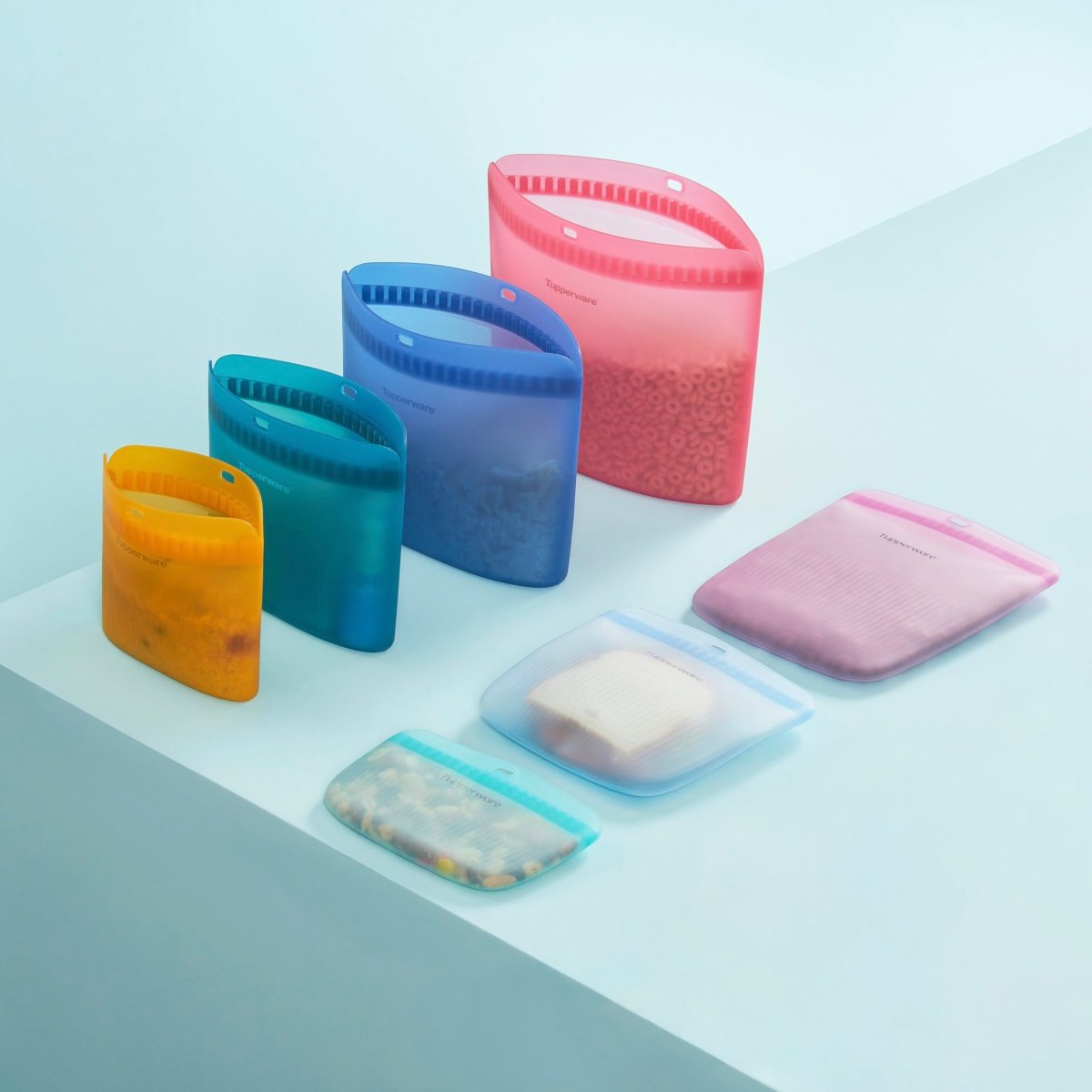 Tupperware Set Ultimate Silicone Bags Slim M/L - Afbeelding 6