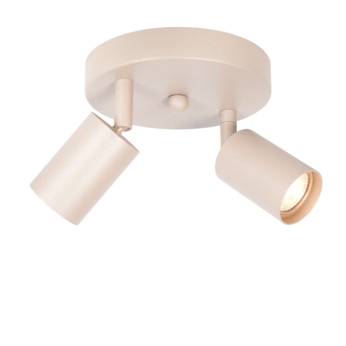 Verstelbare plafondspot Bounce 2 lichts zand / beige
