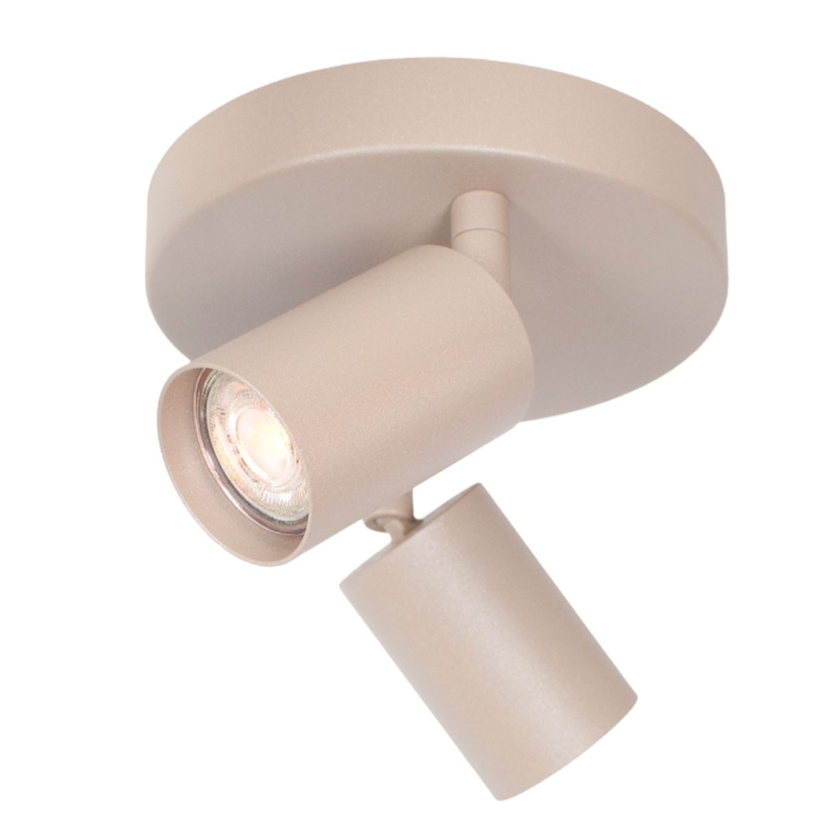 Verstelbare plafondspot Bounce 2 lichts zand / beige - Afbeelding 5
