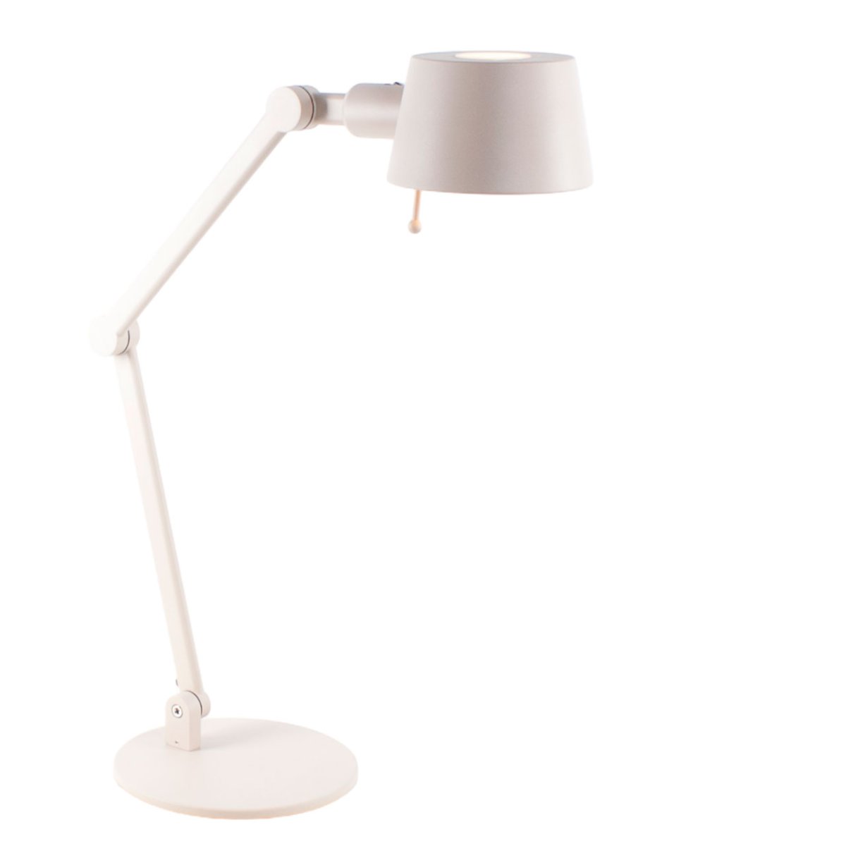 Verstelbare retro bureaulamp | zand/beige| E27 - Afbeelding 2