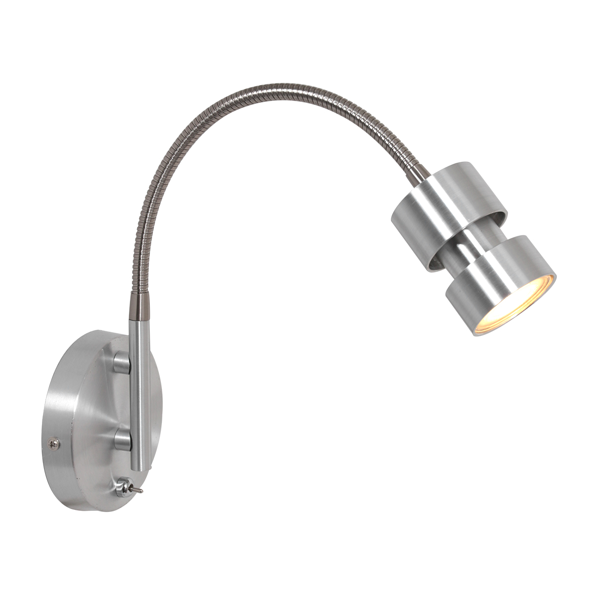 Verstelbare wand leeslamp LED | staal