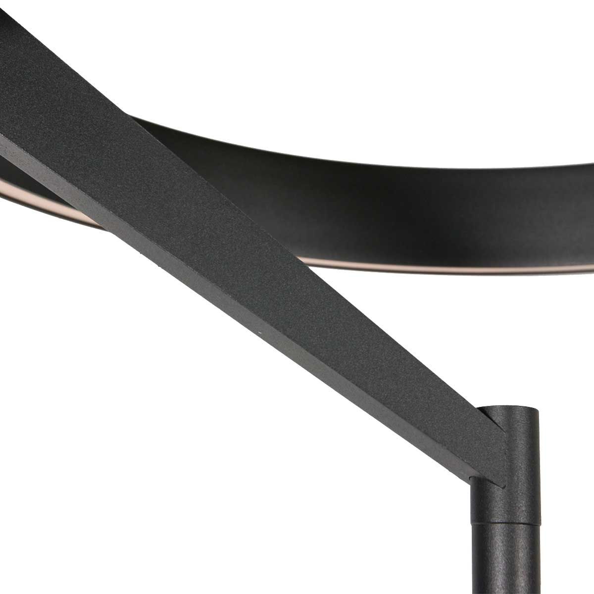 Vloerlamp | Mykty | 40 cm | 2 lichts | ingebouwde vervangbare LED module | zwart - Afbeelding 5