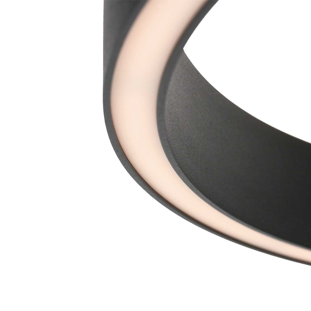 Vloerlamp | Mykty | 40 cm | 2 lichts | ingebouwde vervangbare LED module | zwart - Afbeelding 4