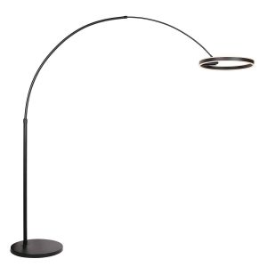 Vloerlamp | Ringlux | ingebouwd (LED) | design | zwart