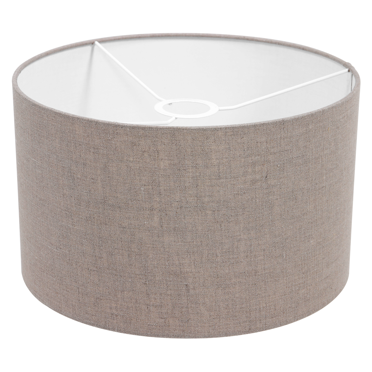 Vloerlamp Stang 1 lichts Zwart met Leeslamp en Linnen Kap Klei - Afbeelding 6